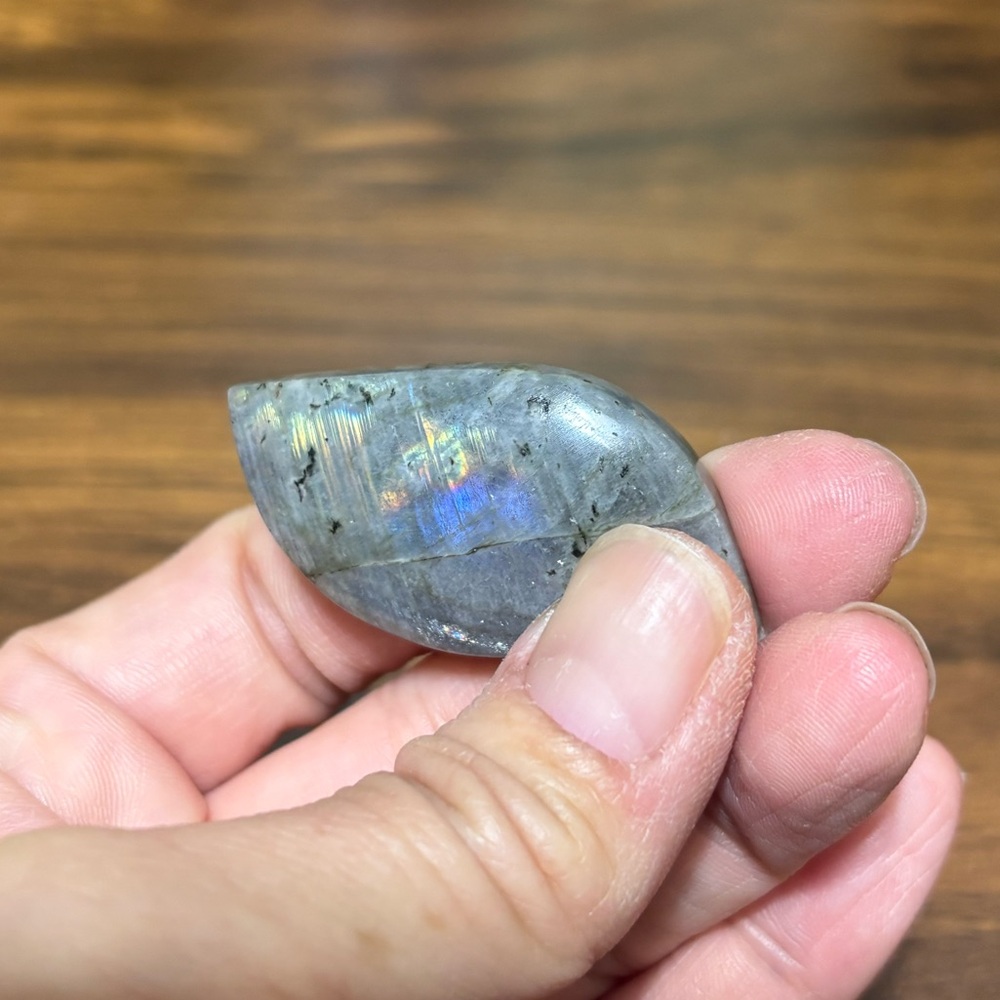 Rainbow flash labradorite cabochon